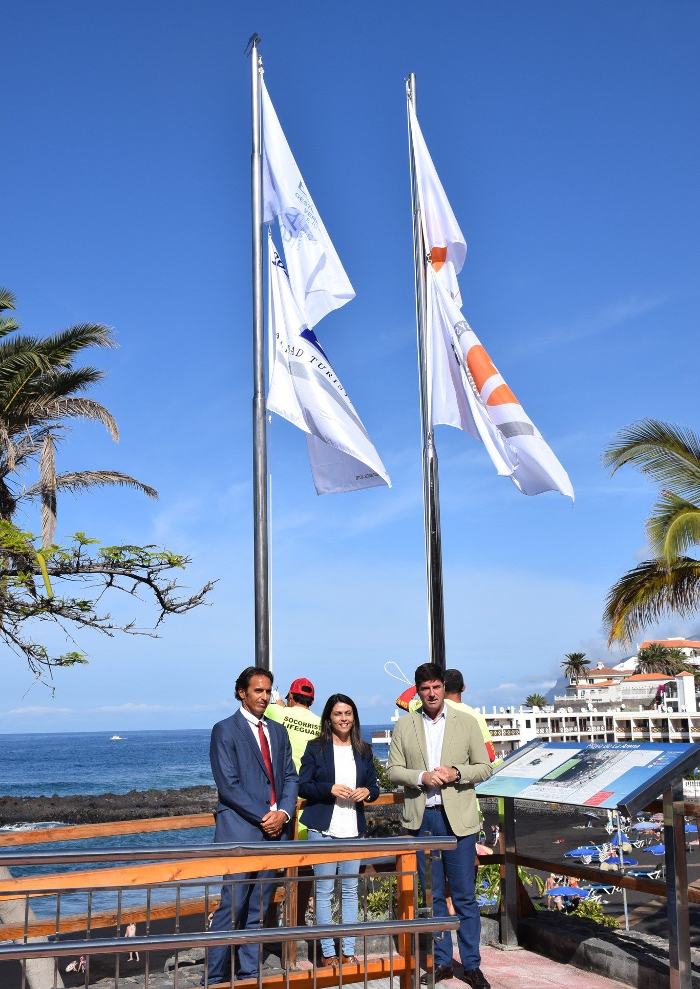 Santiago del Teide, único municipio de la provincia que repite galardón Bandera Q de calidad turística en sus playas