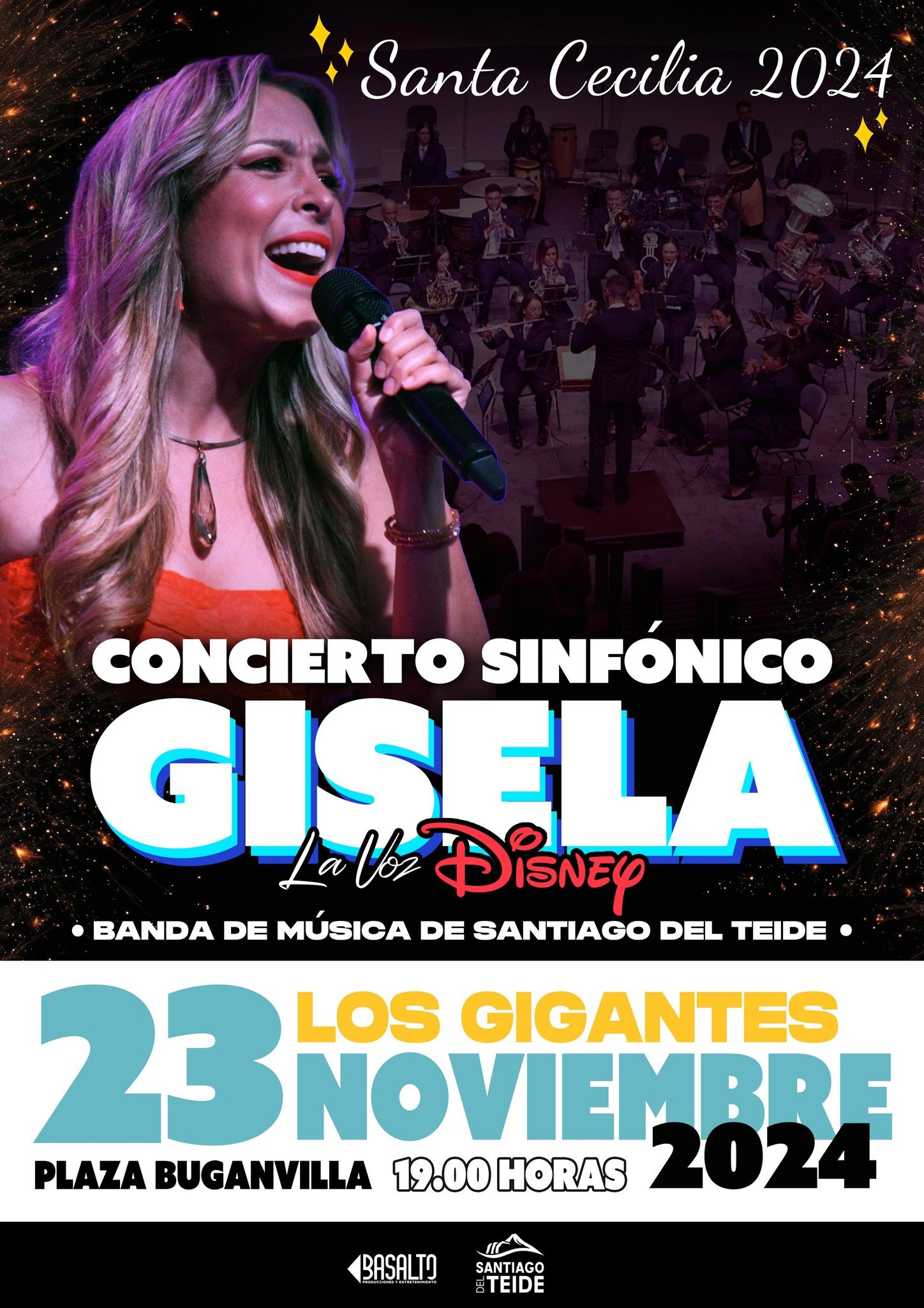 Santiago del Teide celebrates Santa Cecilia's Day with the Municipal Band and the singer Gisela