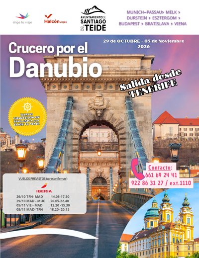 The city council is collaborating in the organization of a Danube cruise and a trip to see Vigo's Christmas lights.
