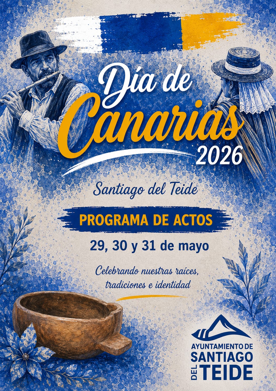 The city council presents the program of events to celebrate Canary Islands Day