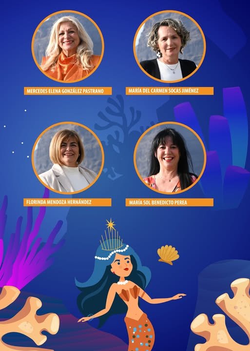4 candidatas aspiran a convertirse mañana sábado en Reina de Los Mayores del Carnaval de Los Gigantes 2026