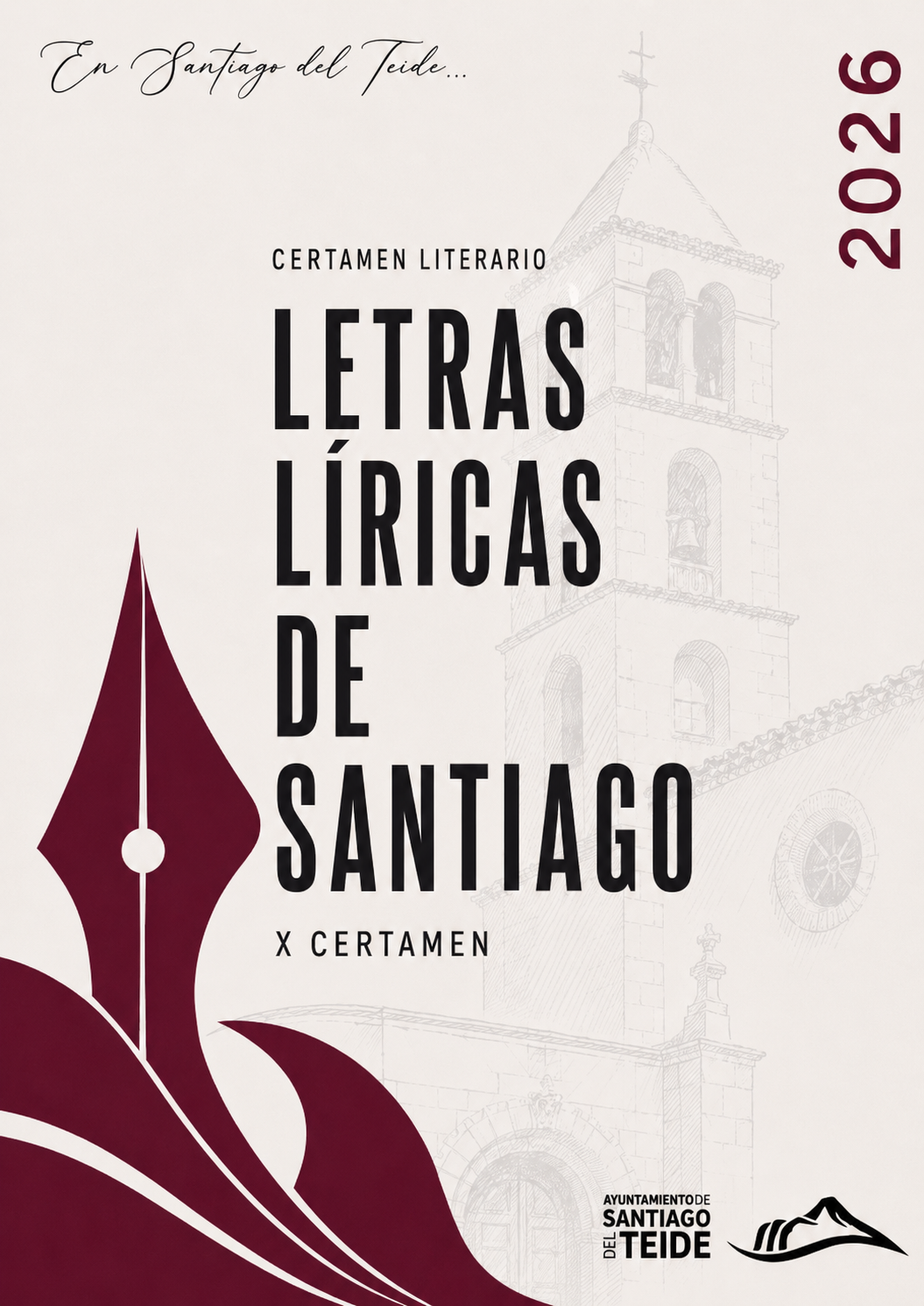 Der Stadtrat kündigt die 10. Ausgabe des Literaturwettbewerbs „Lyrische Briefe aus Santiago“ an.