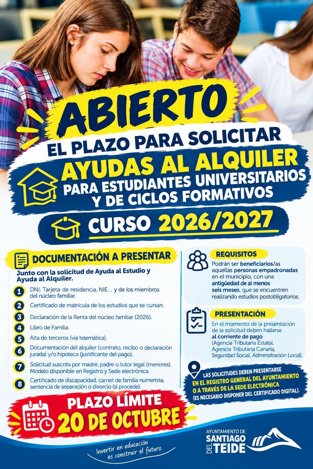 €60,000 allocated for rental assistance for university and vocational training students for the 2026/2027 academic year