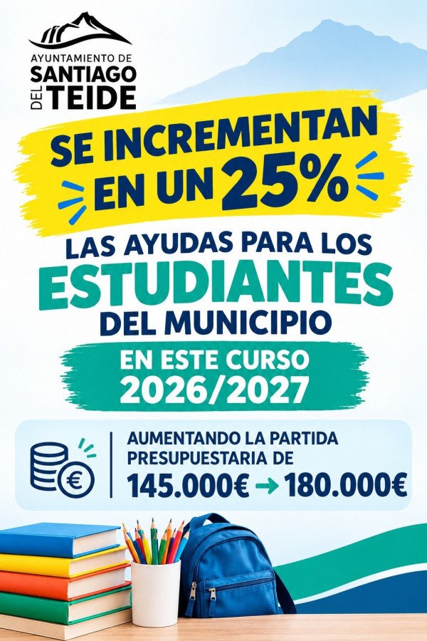 The municipal council is increasing financial aid for local students by 25% for the 2026/2027 academic year.
