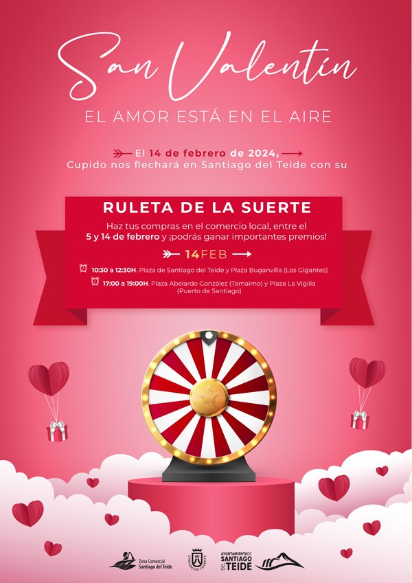 El ayuntamiento lanza una campaña comercial con motivo de la celebración de San Valentín