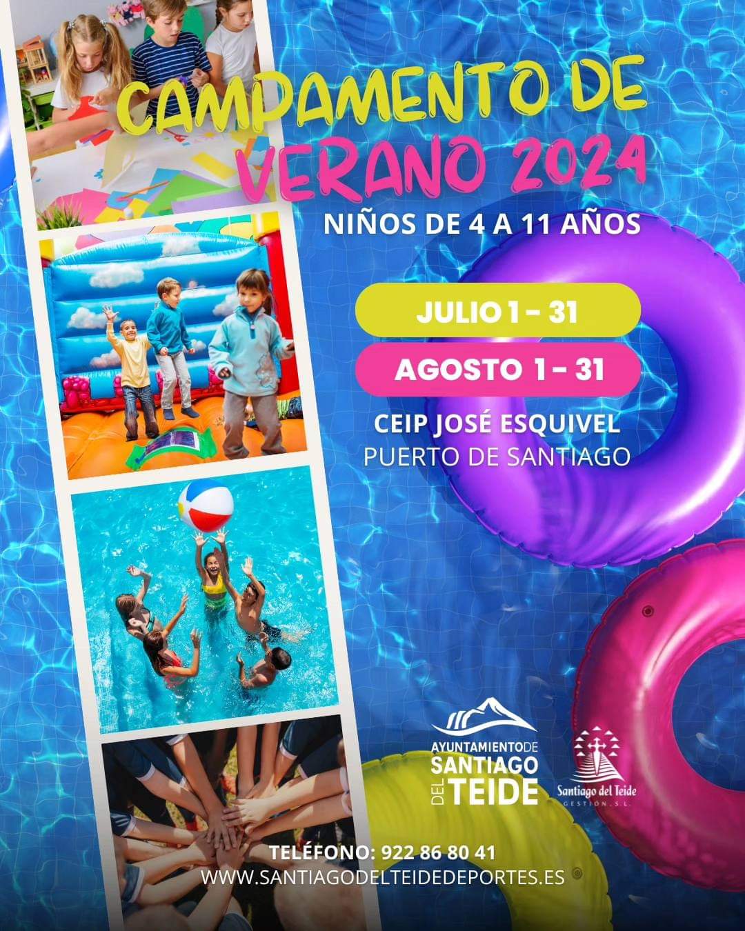 El ayuntamiento abre la matrícula para el campamento de verano de Santiago del Teide