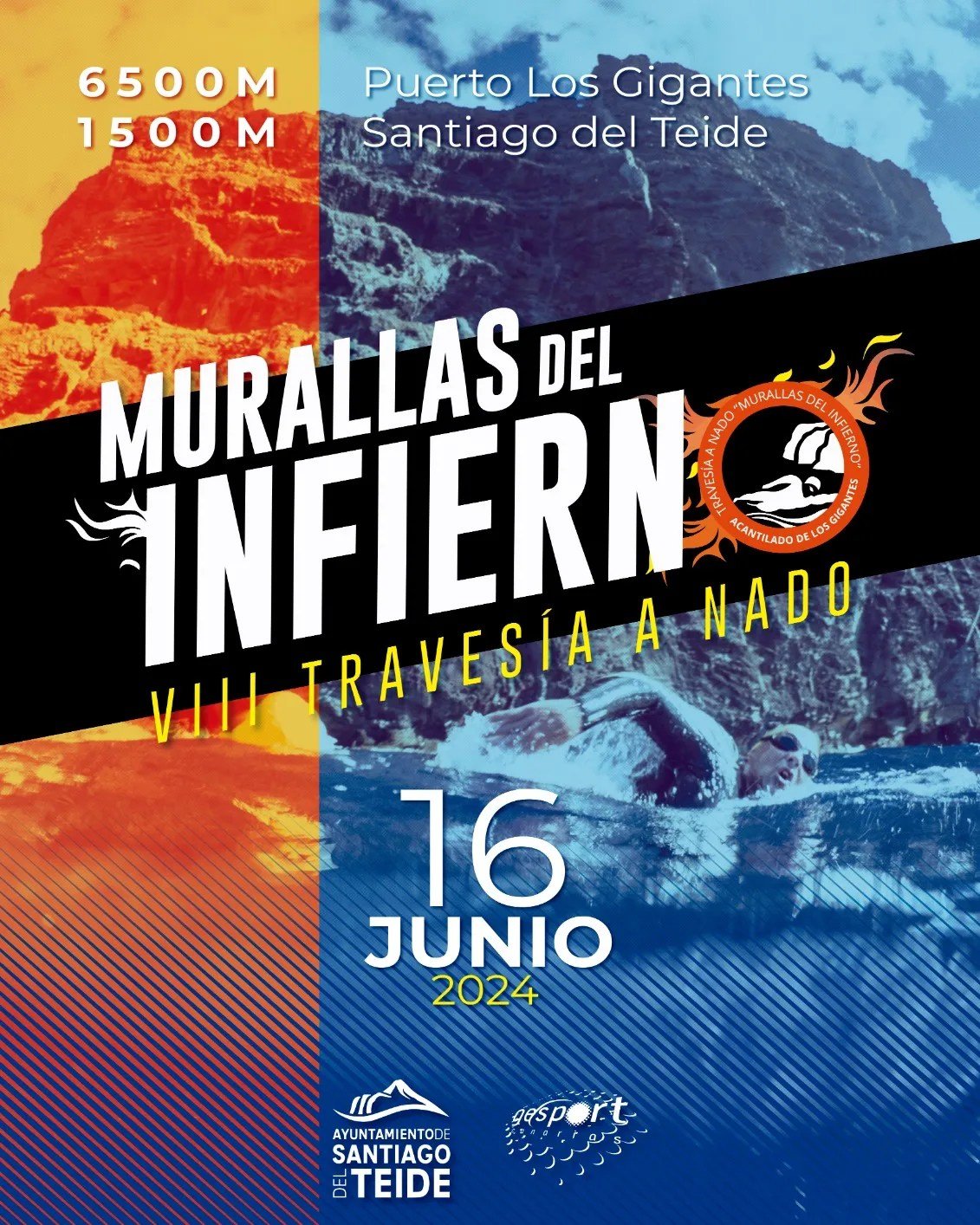 Cerca de 350 nadadores participarán este domingo en la VIII edición de la Travesía a Nado "Murallas del Infierno"