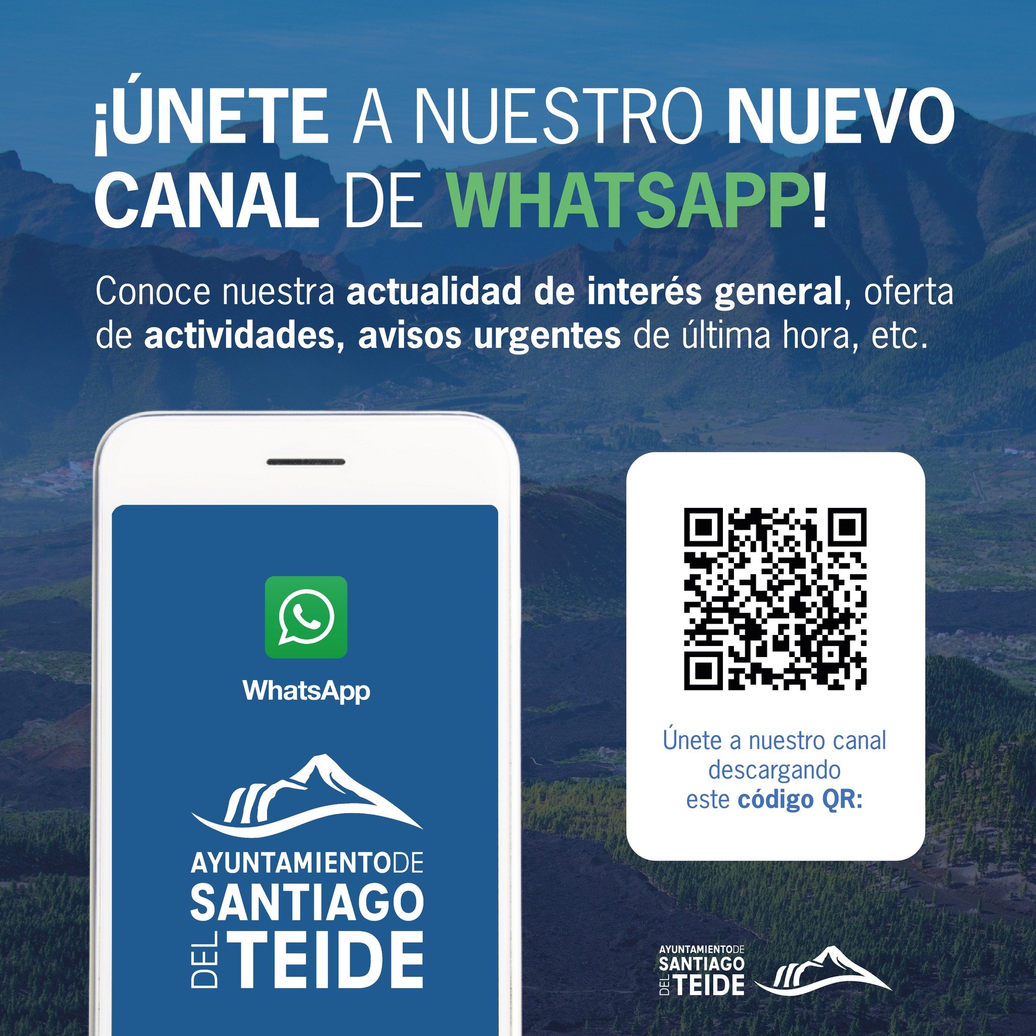 El Ayuntamiento de Santiago del Teide estrena canal de WhatsApp