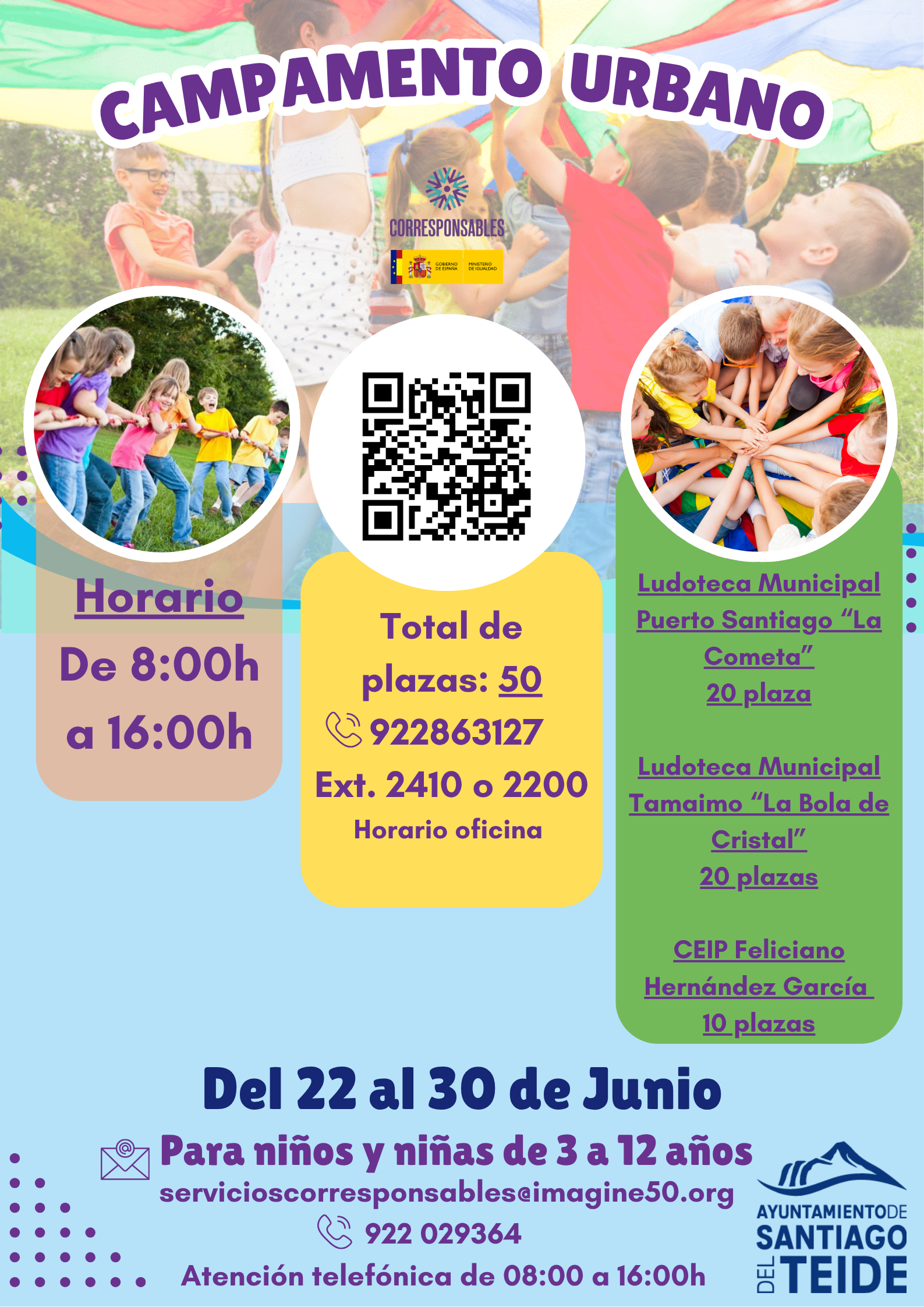 The city council is organizing a free urban summer camp from June 22nd to 30th
