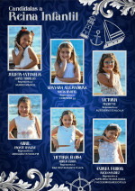 Six candidates aspire to become the Children's Queen of the Fiestas in Honor of Our Lady of Carmen in Puerto de Santiago