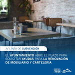 €80,000 for municipal businesses to subsidize the renovation of furniture and roofing of terraces