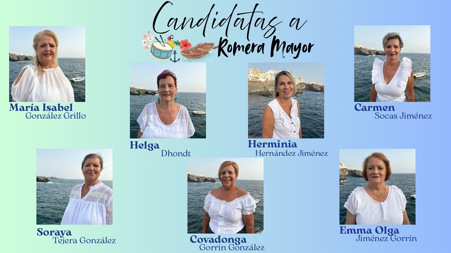 Seven candidates aspire to become the main pilgrim of the Fiesta Chica in honor of Our Lady of Carmen 2025.